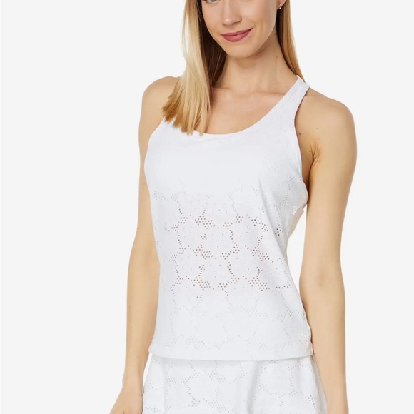 ASANA BRA TANK UPF 50+, RESORT WHITE HOLDING COURT main image 1